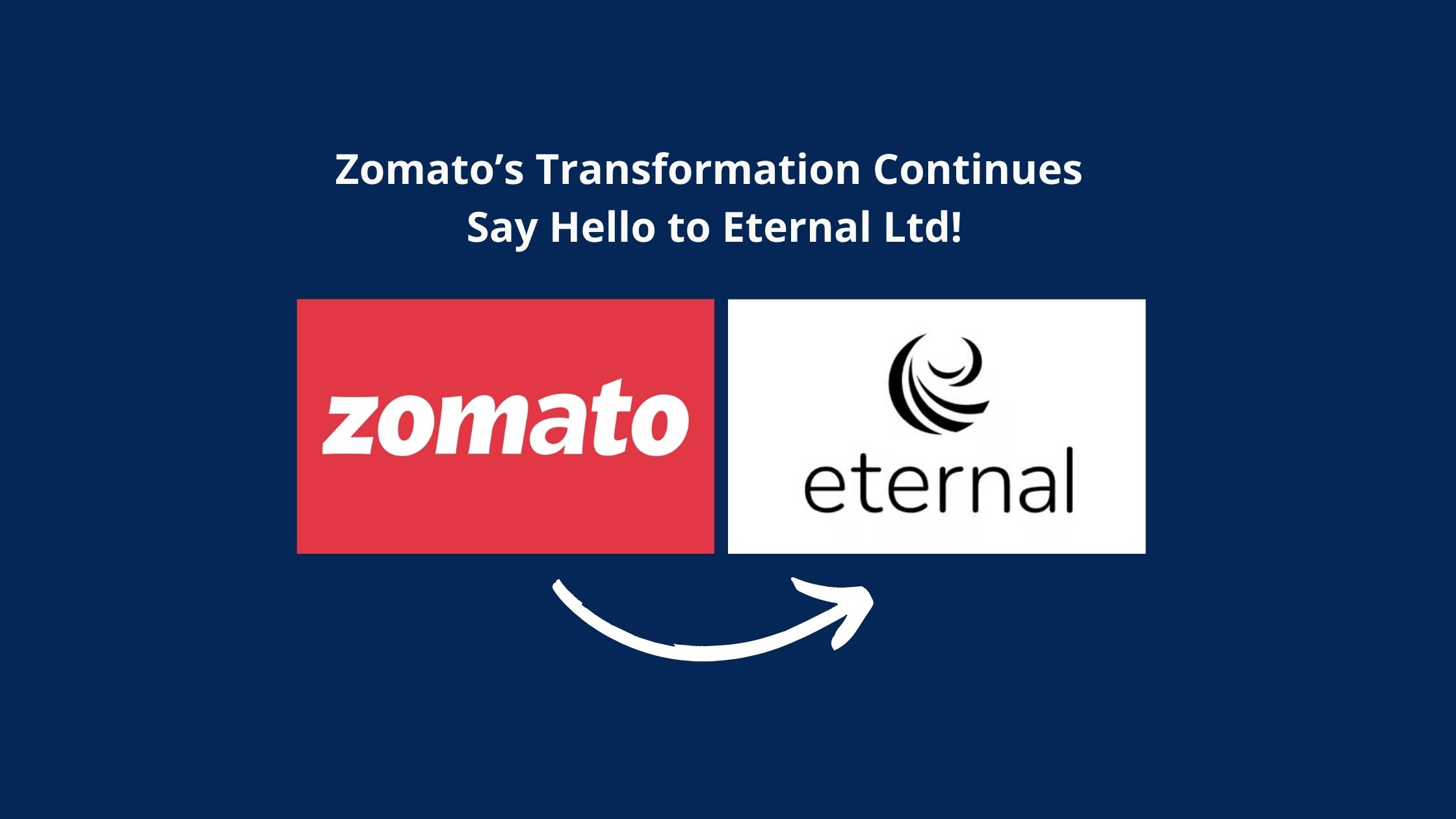 Zomato’s Transformation Continues – Say Hello to Eternal Ltd!