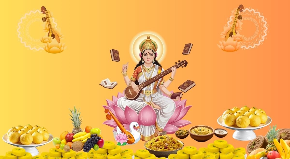 Yellow bhog offered during Vasant Panchami 2026 Puja